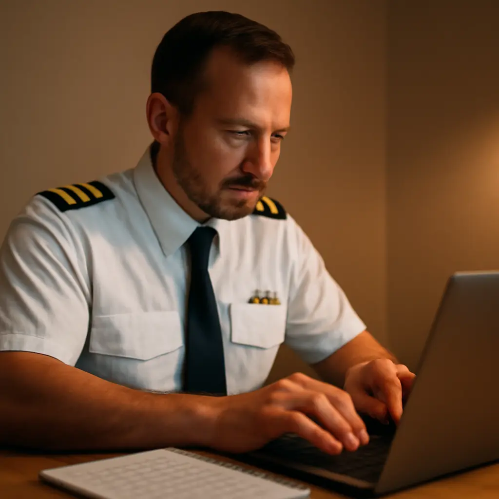 Pilot sharing simulator debrief Pilot posting a simulator debrief to a forum