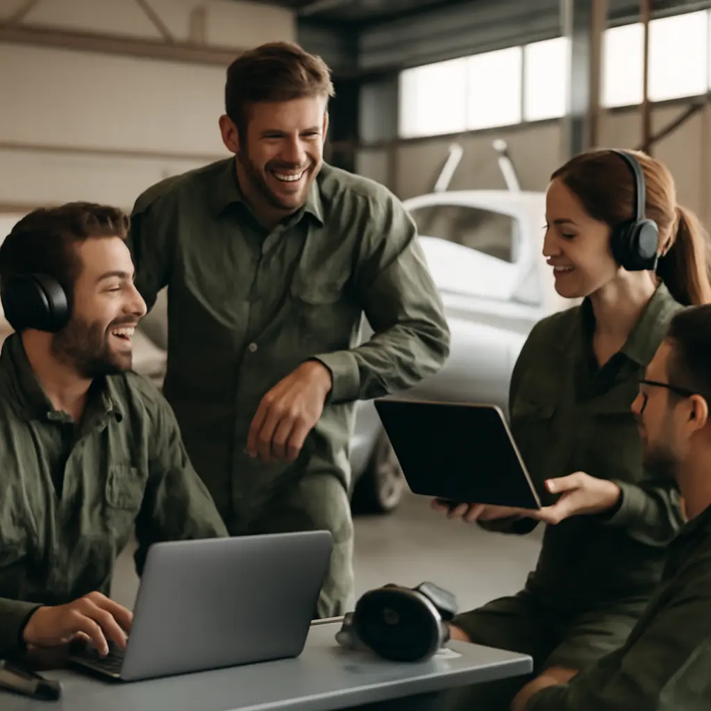 Pilot training discussion Pilots discussing training methods in a forum setting