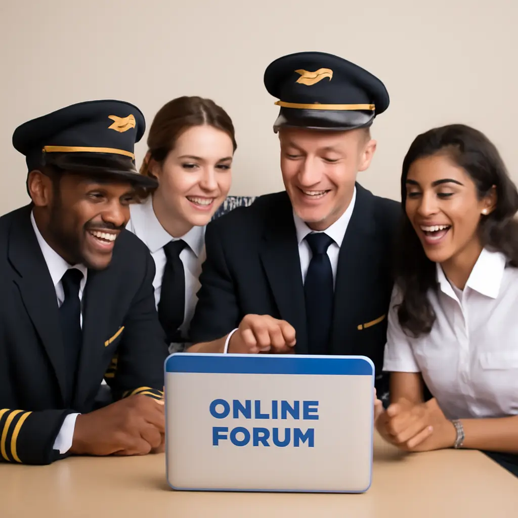 Simulator forum discussion Pilots discussing simulator debriefs on a forum